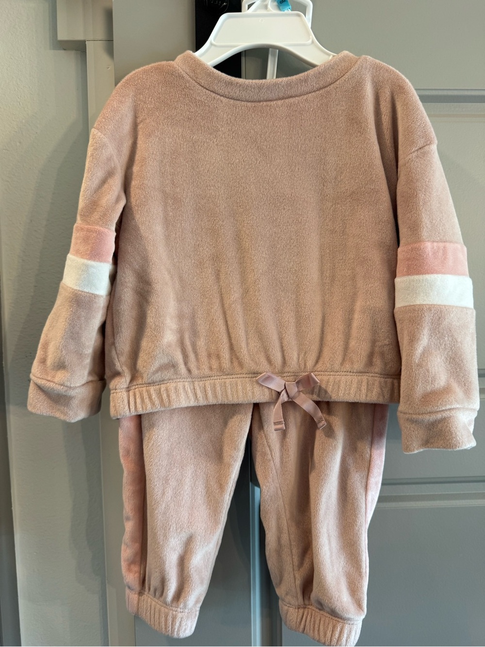 The Children's Place Blush Pink Velour Hoodie Set